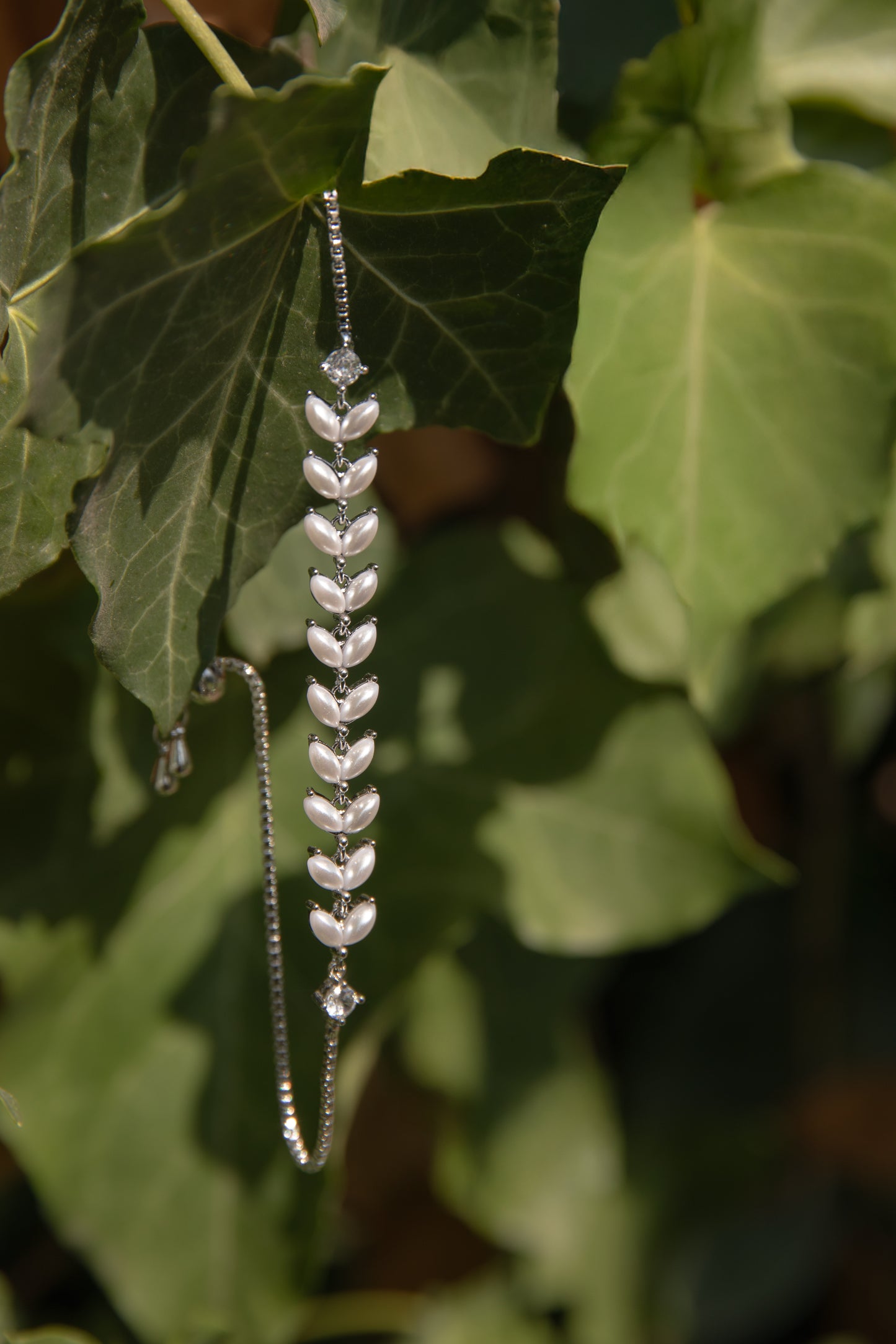 Bracciale in acciaio con madreperla – regolabile