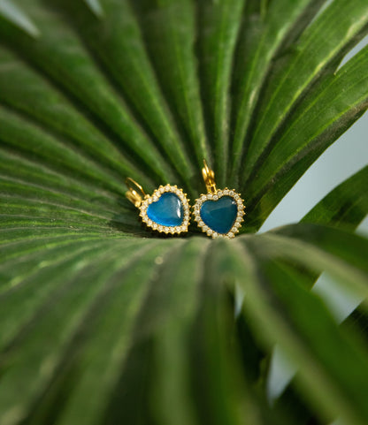 Parure acciaio dorato con cuore blumare