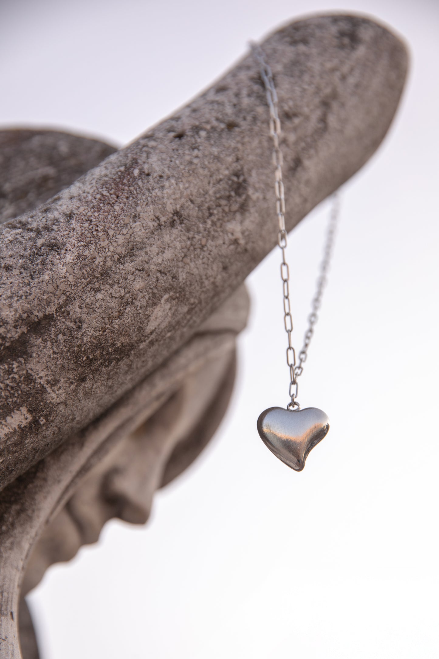 Collana a cuore con catena