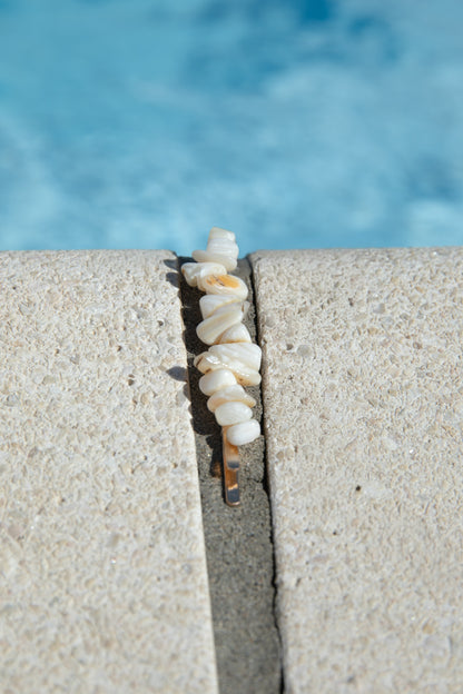 ✨ Set di mollette in metallo dorato con pietre e dettagli luminosi