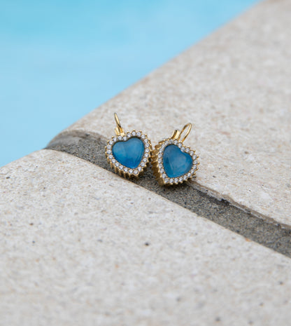 Parure acciaio dorato con cuore blumare