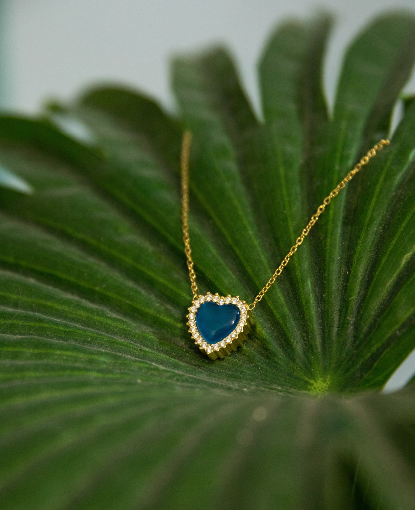 Parure acciaio dorato con cuore blumare