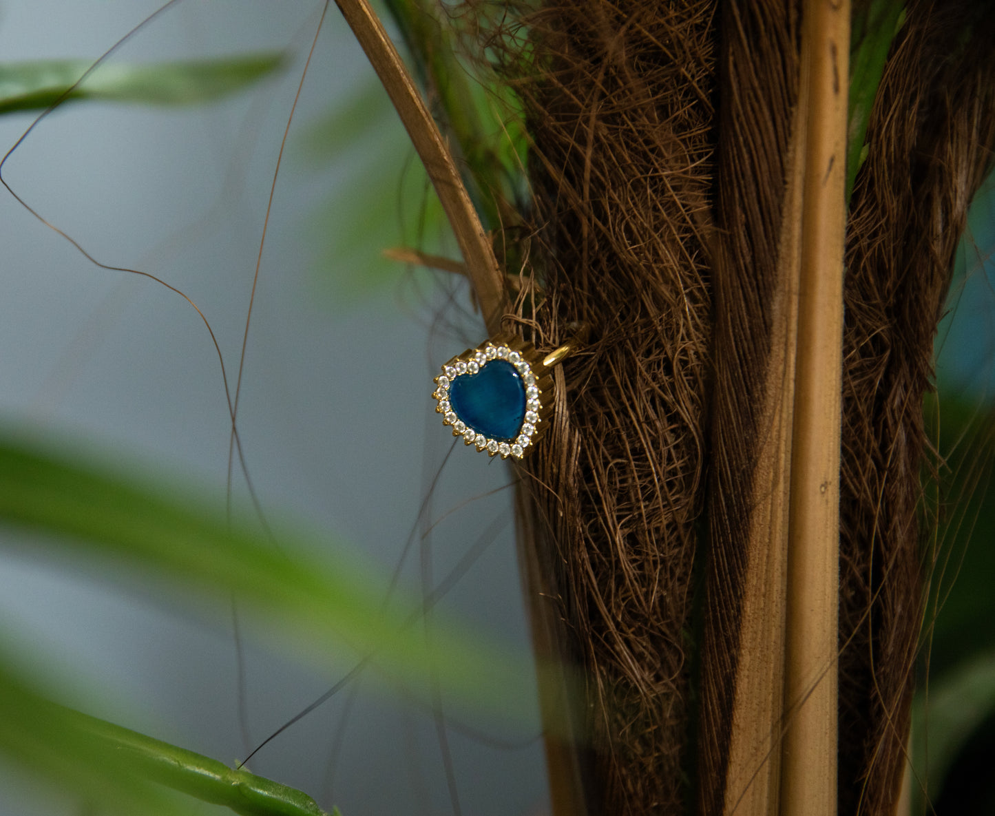 Parure acciaio dorato con cuore blumare