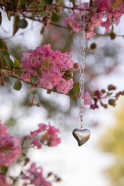 Collana a cuore con catena