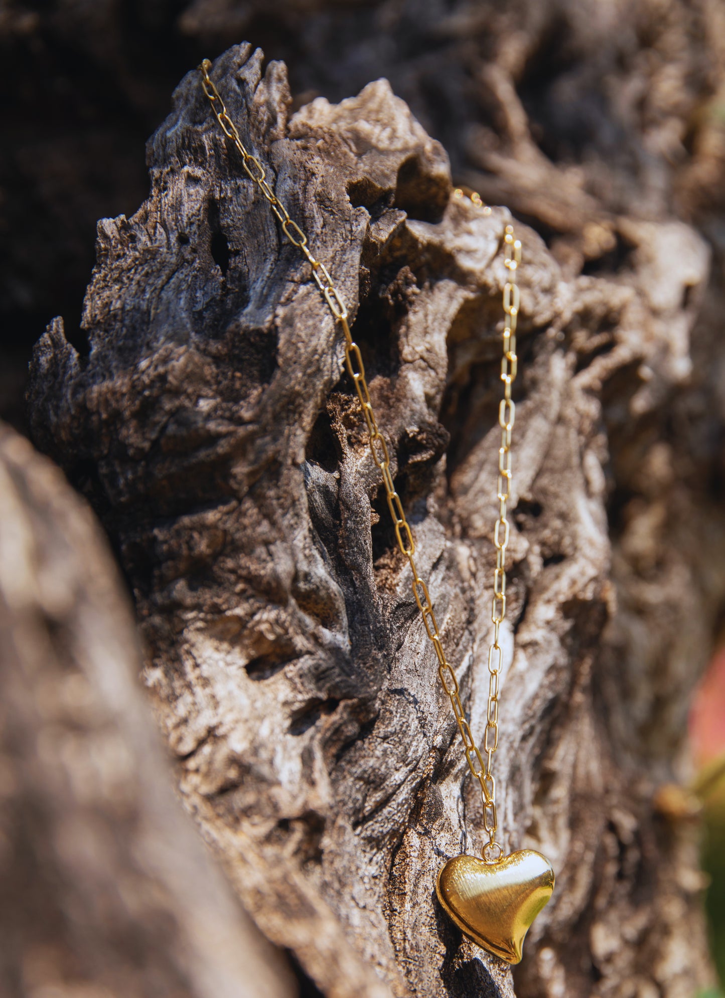 Collana a cuore con catena