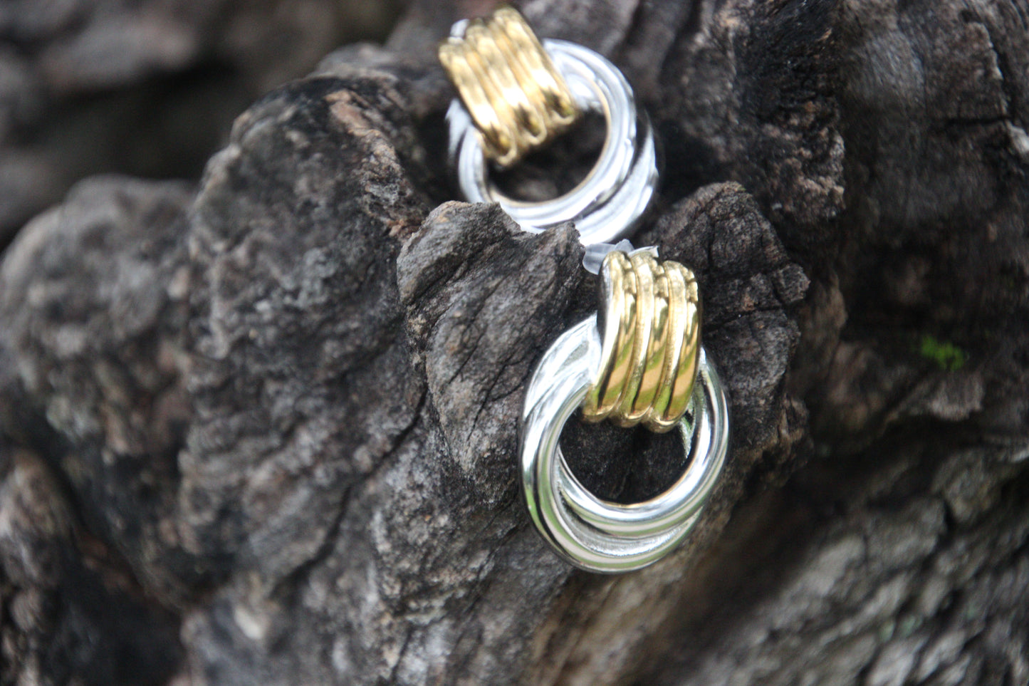 Orecchini “Eleganza Dorata” – Acciaio Inox & Oro 18K