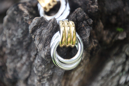 Orecchini “Eleganza Dorata” – Acciaio Inox & Oro 18K