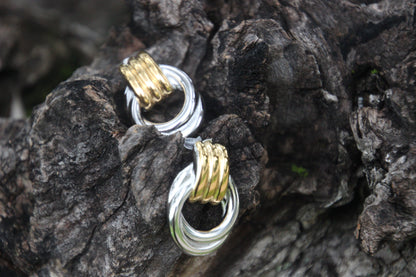 Orecchini “Eleganza Dorata” – Acciaio Inox & Oro 18K