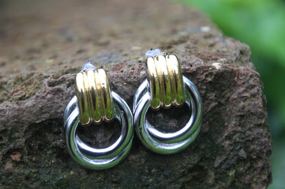 Orecchini “Eleganza Dorata” – Acciaio Inox & Oro 18K