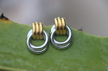 Orecchini “Eleganza Dorata” – Acciaio Inox & Oro 18K