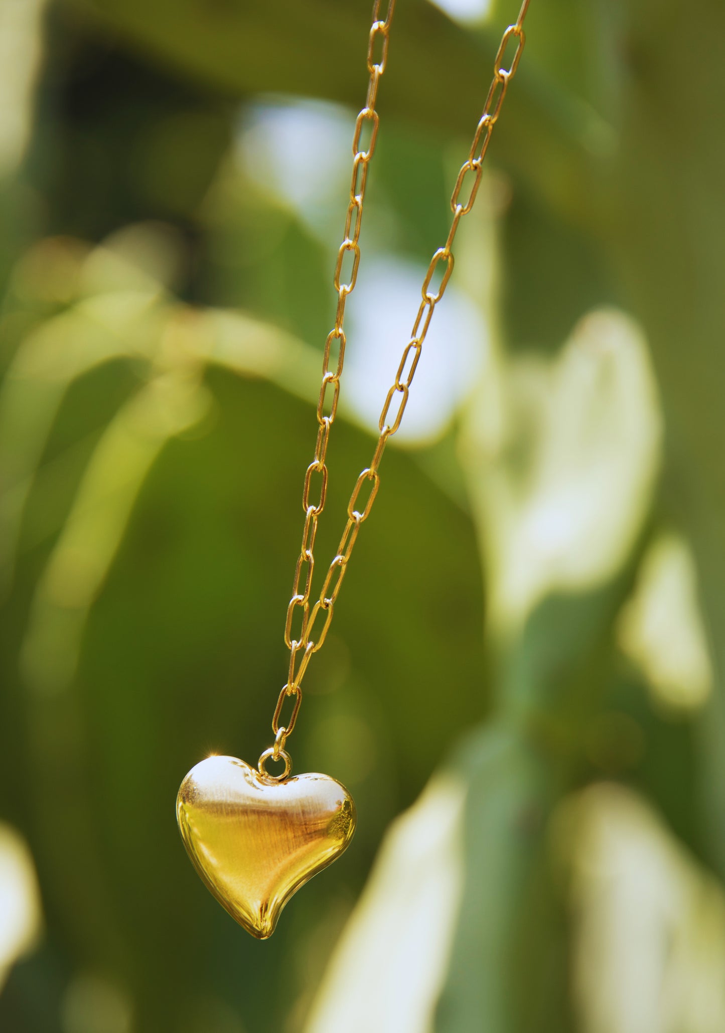 Collana a cuore con catena